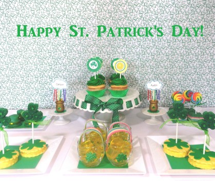 st. patrick's day dessert ideas for kids, st patrick's day desserts, st. patrick's day dessert table