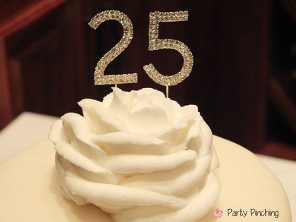 25th anniversary party, silver anniversary party, 25th anniversary ideas, 25th anniversary dinner