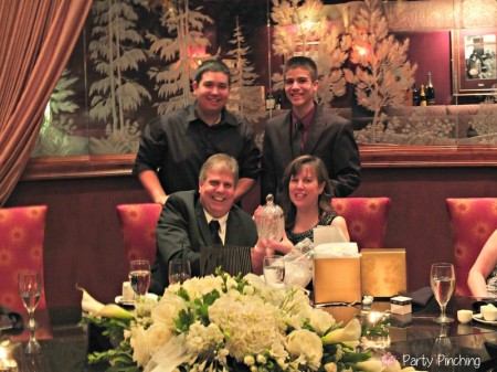 Tulalip Bay restaurant, 25th anniversary party, silver anniversary party, 25th anniversary ideas, 25th anniversary dinner