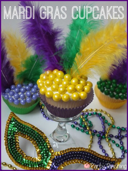 mardi gras cupcakes, mardi gras party ideas, mardi gras dessert ideas, sweetworks candy cupcakes