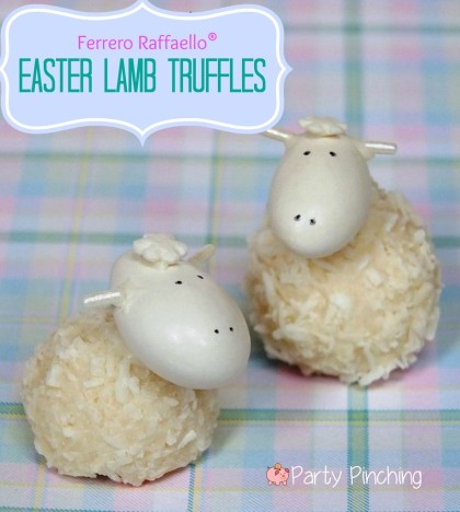 easter lamb candy, cute easter lamb cupcake toppers, easter lamb recipes, easter dessert treat ideas for kids