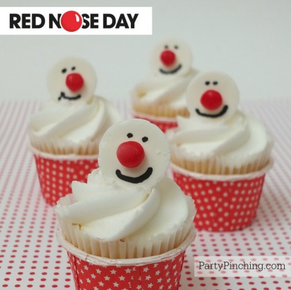 Red Nose Day, Red Nose Day Cupcakes