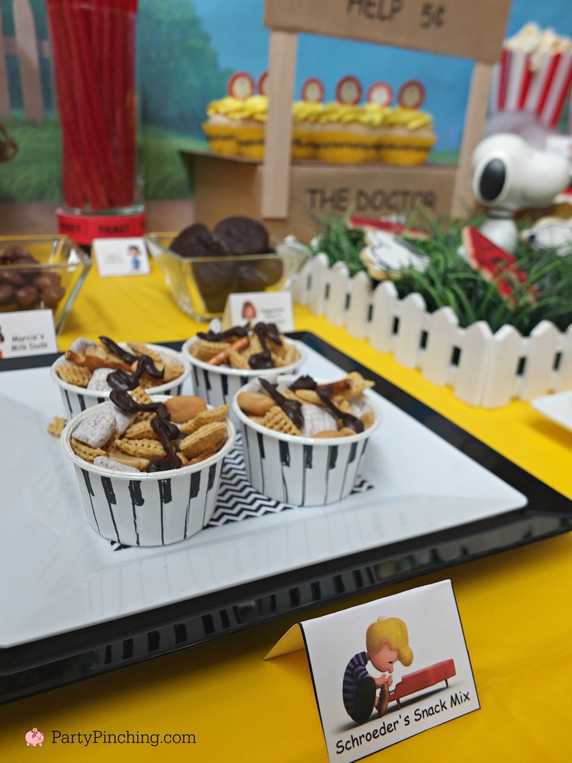 The Peanuts Movie, Peanuts movie party, Snoopy cookies, Charlie Brown party, Snoopy inspired party, Linus and Lucy, Blue Sky Studios, Party Pinching, Norene Cox
