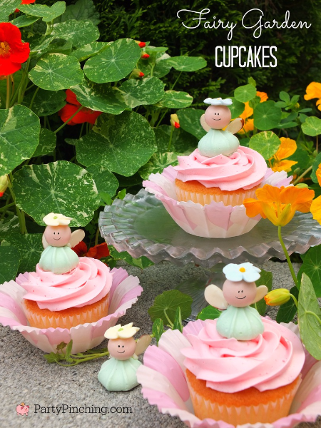 fairy garden cupcakes, fairy garden ideas, theme fairy gardens, fairy garden party, cute fairy ga