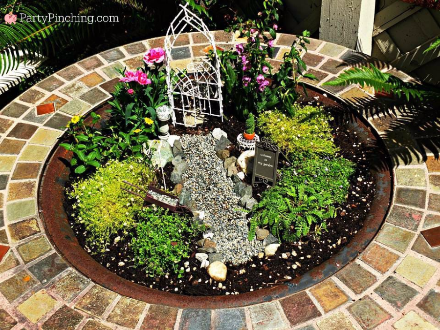 Fairy Garden Ideas, Miniature Fairy Garden Fire Pit